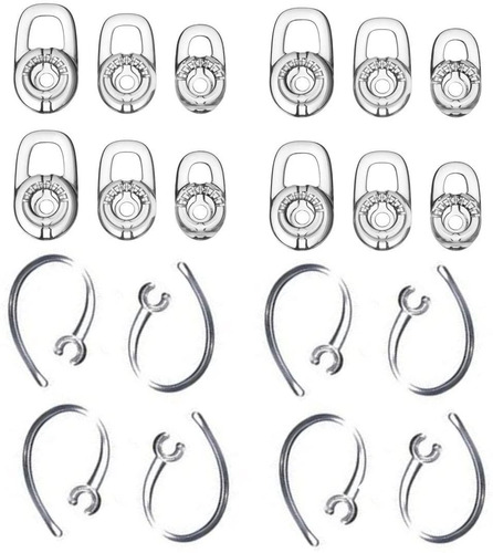 12 Piezas Gel Y Gancho Para Auriculares Platronics M155/165