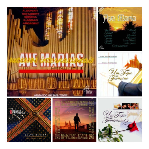 Canto Gregoriano | Ave Maria  Clássico (kit C/ 6 Cds)