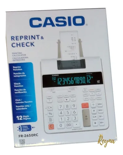 Calculadora con online impresora casio