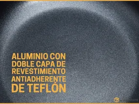Sarten Aluminio Revestimiento Teflon Antiadherente 24 Cm