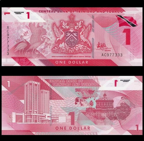 Billete De Polimero De Trinidad Y Tobago Año 2020