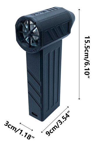 Miniventilador Portátil Con Motor Turbo M Industrial Turbo P