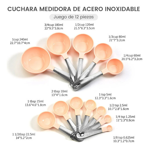 Cuchara De 12 Cucharas, 2 Clips Para Sellar Alimentos