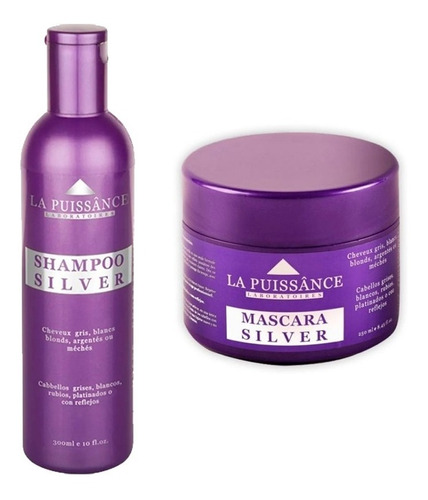 Máscara + Shampoo Matizador Silver - La Puissânce 300ml