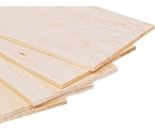 Madera Balsa Plancha 90x8cm 3 Mm