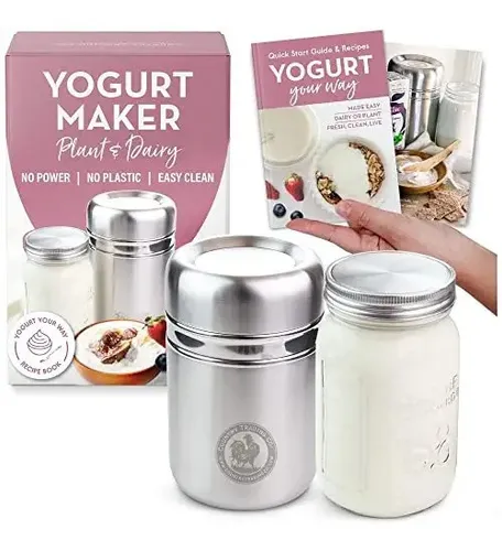comprar Máquina Para Hacer Yogur De Acero Inoxidable Con Tarro De Vi
