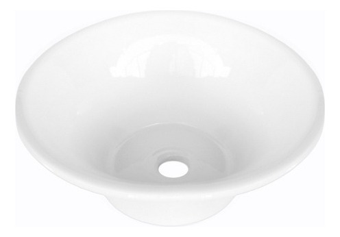 Bacha Baño Apoyo Redonda Vanitory Puelo Daccord Blanco 31 Cm