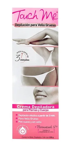 3 Pzas De Crema Depiladora Touch Me Vello Grues 150gr Env o gratis