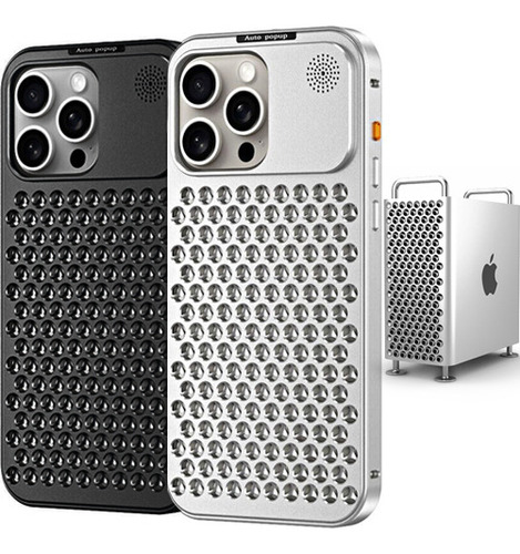Carcasa Funda De Aluminio Para iPhone 12 13 14 15 Pro Max