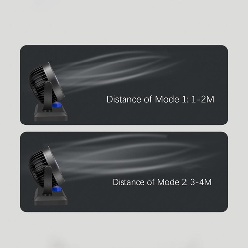 Ventilador Plegable De Doble Cabeza Para Automóvil, 5v