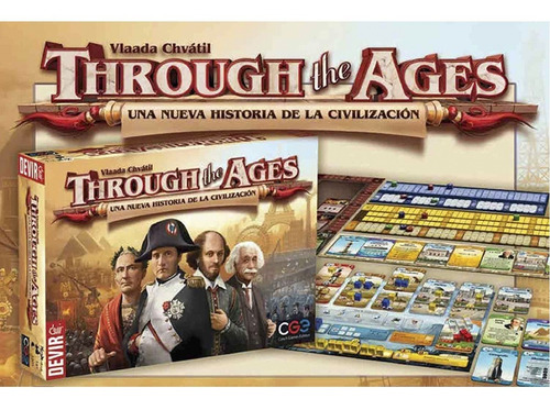 Imagen 2 de 2 de Through The Ages Juego De Mesa Historia La Humanidad Devir