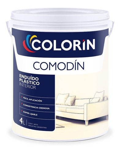 Enduido Plastico Interior Comodin Colorín 20 Lt