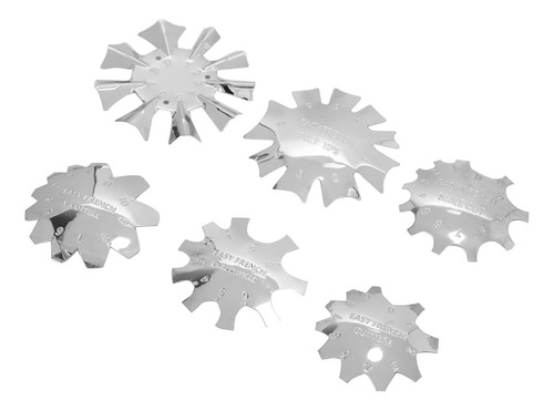 Nail Art Edge, 6 Peças, Trimmer Form Cutter Clipper Styling