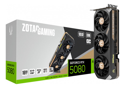 Tarjeta De Video Zotac Rtx 5080 Solid Core Oc 16gb Gddr7