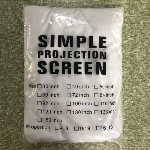 Tela De Projetor (vários Tamanhos Opcionais), Tela