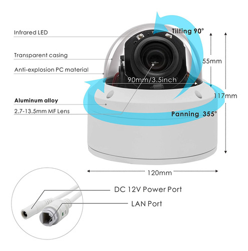 H.265 Hd 1080p Security Poe Ptz Dome Camera, Hikvision Compa