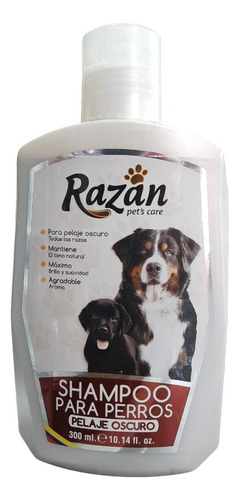 Shampoo Para Perros Pelaje Oscuro Razan 300ml