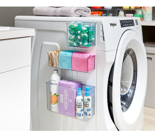 Contenedor Magnético Grande Transparente Para Hogar Y Oficin