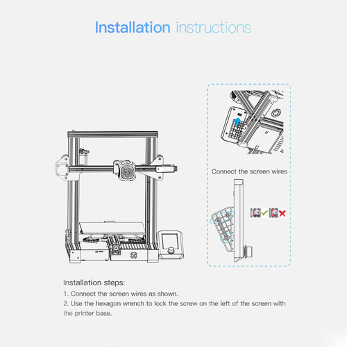 Kit De Pantalla Creality Kit V2 Display 4.3 Fácil De Usar