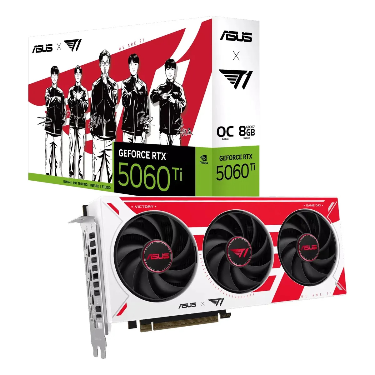 Placa de Video GeForce RTX 5060 TI 8GB Asus T1 OC