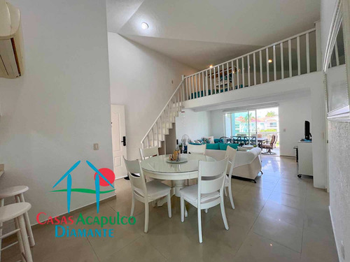 Cad Diamante Lakes Zafiro 316. Terraza Con Vista A Los Jardines Y Albercas