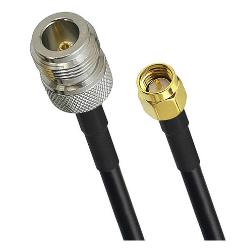 Cabo Extensor Pigtail 1 Metro Rgc58 N Fêmea + Sma Macho