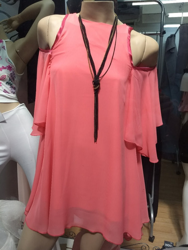 Vestido Noche Fiesta Corto Gasa A Todo El País