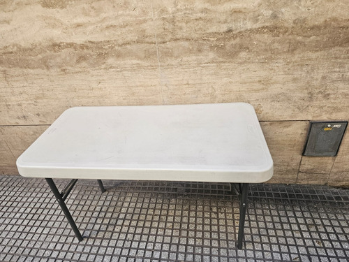 Mesa Plegable Exterior Interior Duna Camping Auxiliar Blanco (Usado)