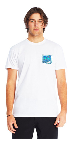 Polera Quiksilver Radical Roots Hombre White
