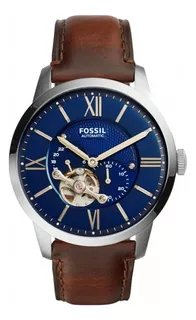 Reloj Fossil Townsman Me 3110 Color de la correa Café Color del bisel Azul Color del fondo Azul