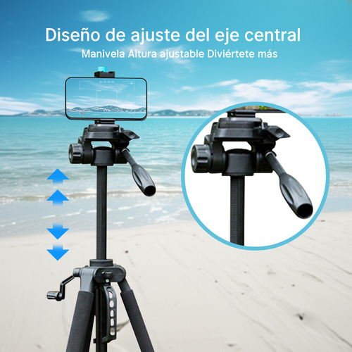 Trípode Para Cámara Profesional Con Control Bluetooth 160cm