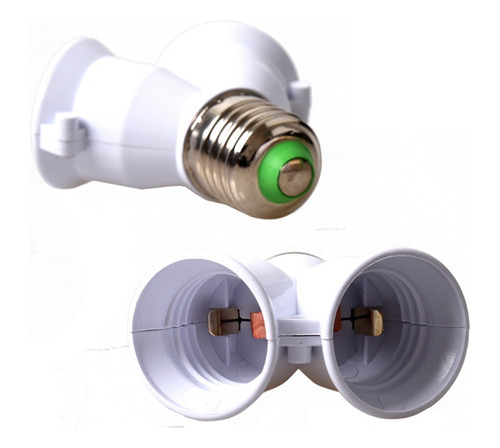 2 Adaptadores E27 E27 A Convertidor De Bayoneta De Doble Vis