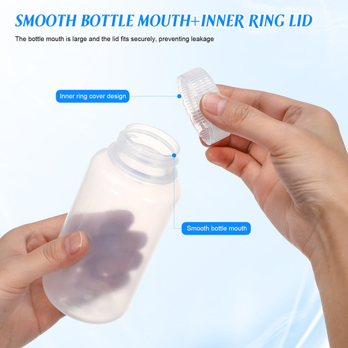 Botellas De Muestra Transparentes De 4 Piezas, Botellas De A