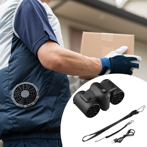 Ventilador De Cintura Con Cordón Para Colgar En El Cuello,