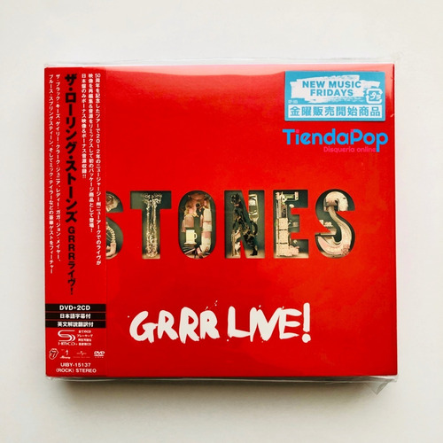 The Rolling Stones Grrr Live Japon 2 Cds Dvd Bonus Tracks