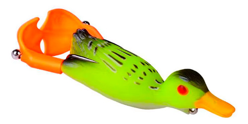 Señuelo Pato Helice 9 Cm 12 Grs Antienganche Tararira Pesca Color Verde Claro
