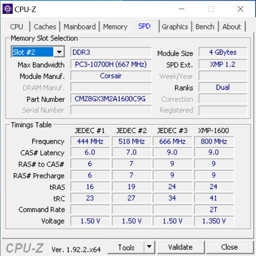 Imagem 5 de 5 de Memória Ram Corsair Vengeance 4gb Ddr3 1600mhz