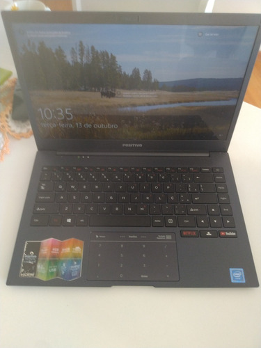 Notebook Positivo Quad Core 4gb 64gb Ssd Tela 14 Windows 10