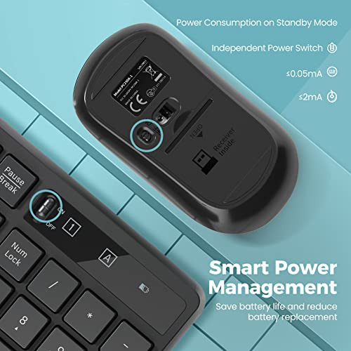 Combo De Teclado Y Ratón Inalámbricos, Teclado Y Ratã...