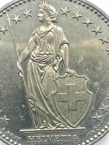 Wow Hermosa Moneda Suiza De 2 Francos Año 1993 (Usado)