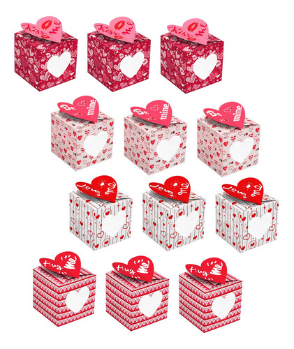 12 Uds Cajas De Regalo Para El Día De San Valentín Cajas