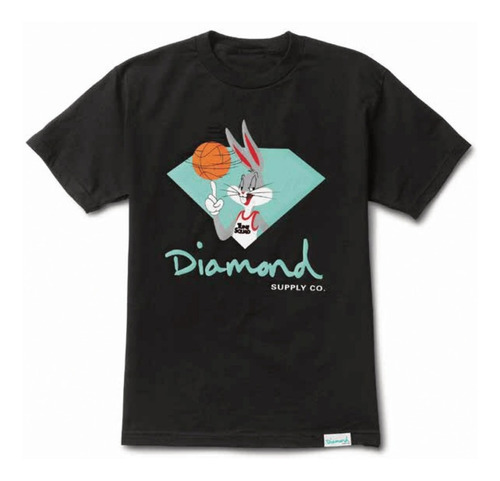 Imagem 1 de 2 de Camiseta Diamond Bugs Bunny Preta 