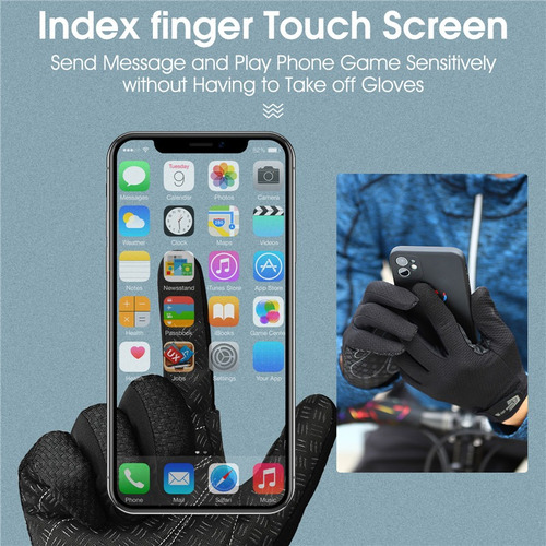 Guantes Deportivos De Ciclismo Con Pantalla Táctil Para Dedo