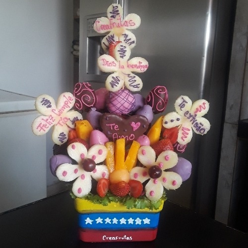 Imagen 5 de 5 de Arreglos Frutales, Florales, Con Globos, Chucherías