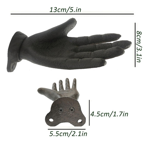 Ganchos De Pared En De Mano Perchero Decorativo De Hierro Fu