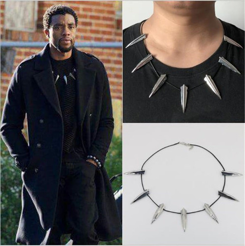 Collar Black Panther Metalico Cosplay Disfraz Avenger Marvel