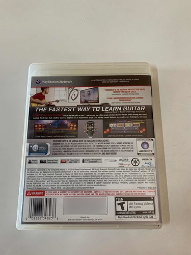 Jogo Ps3 Rocksmith All New 2014 Edition Original (Usado)