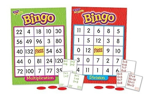 Multiplicación - Juego De División De Bingo