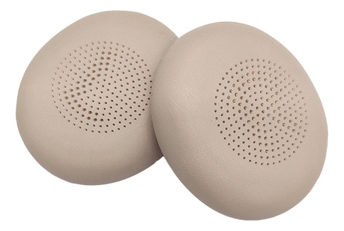Para Almohadillas De Cuero (bk) Para Audífonos Jabra Elite .