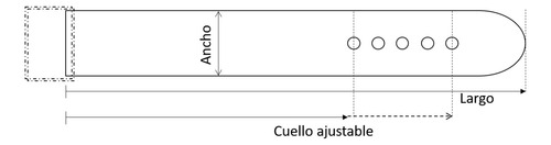 Imagen 3 de 5 de Correa Cuero Para Perro
